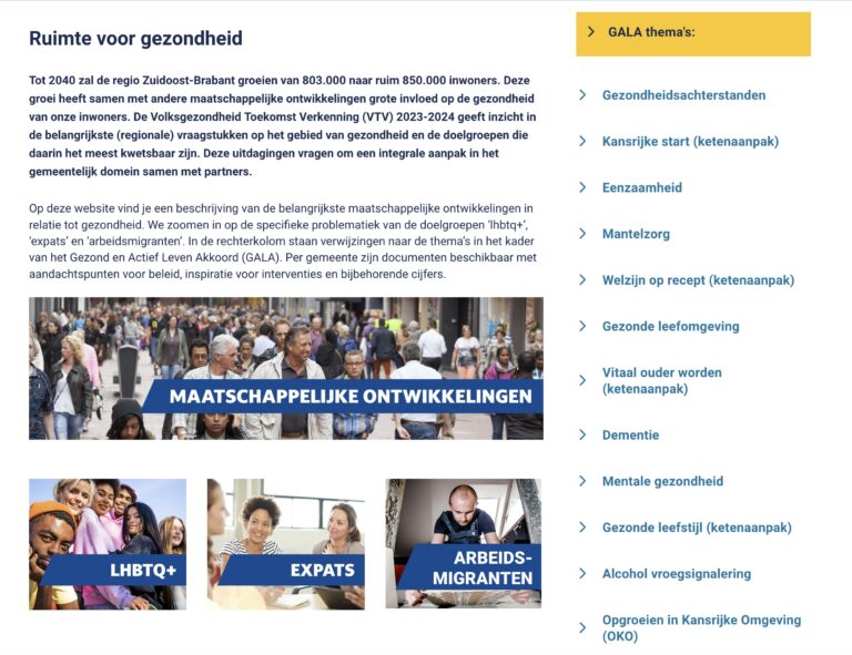 GGD Brabant-Zuidoost (2023) VTV 2023-2024: Ruimte voor gezondheid > Een regionale doorvertaling van de landelijke VTV