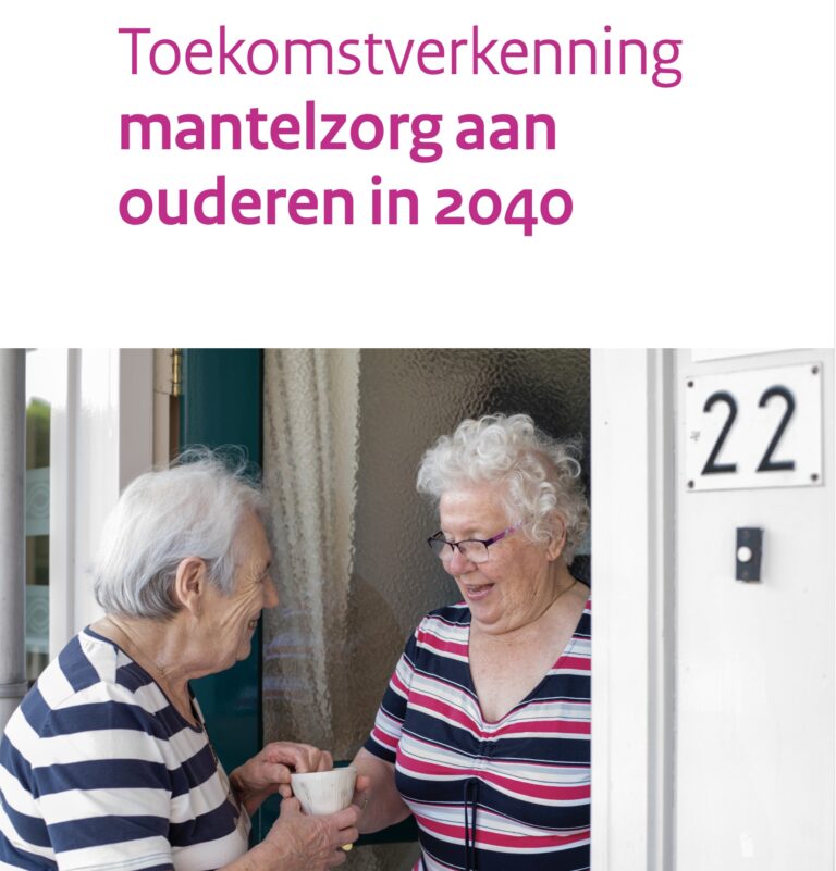 SCP (2019): Toekomstverkenning mantelzorg aan ouderen 2040